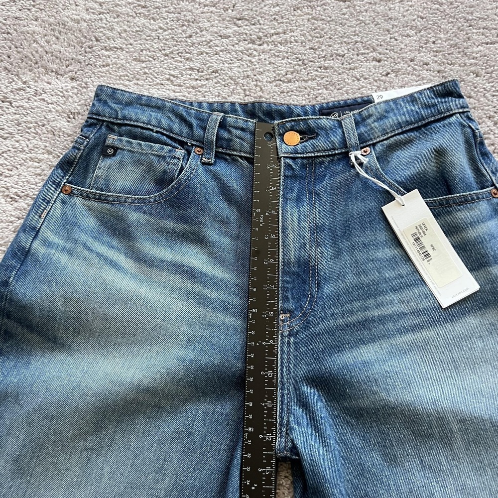AG Adriano Goldschmied Deven High Rise Ultra Wide Leg Jeans Womens 29 Blue - Picture 11 of 15